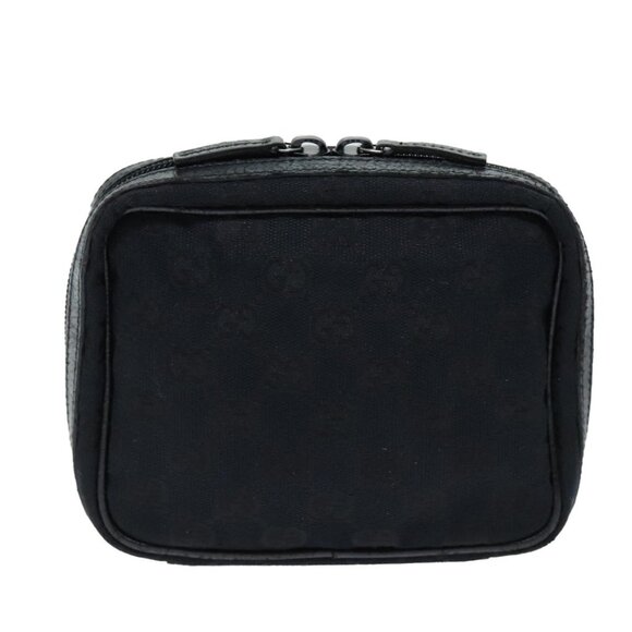 GUCCI GG Canvas Pouch Black 153129 Auth - Picture 2 of 15